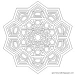 Tesseract Geometrycoloringpages Geometric Coloring Pages