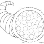 Thanksgiving Do A Dot Printables And Dot Art Painting Coloring Pages