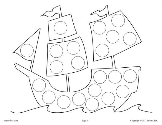 Thanksgiving Do A Dot Printables And Dot Art Painting Coloring Pages 