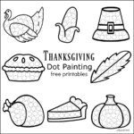Thanksgiving Dot Painting Free Printables The Resourceful Mama