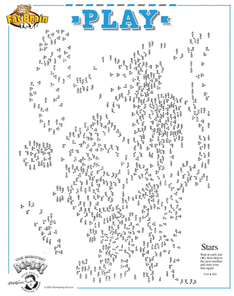 The Greatest Dot To Dot Free Printable Activity