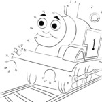 Thomas Tank Engine Dot To Dot Printable Worksheet Connect The Dots