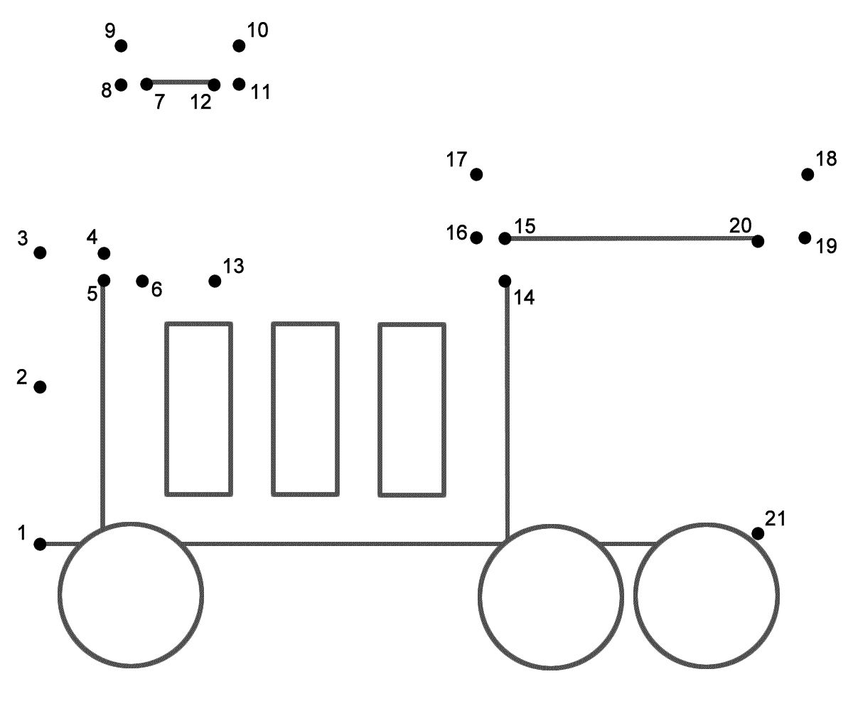Train 1 Connect The Dots Count By 1 S Transportation Dot To Dot