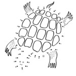Turtle Dot To Dots Coloring Page Free Printable Coloring Pages For Kids