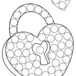 Valentine s Day Do A Dot Printables Valentines Day Coloring Page Do