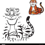Vector Illustration Of Education Dot To Dot Game Tiger Stock Vector