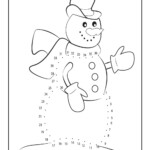 Winter Snowman Dot To Dot Printable Woo Jr Kids Activities